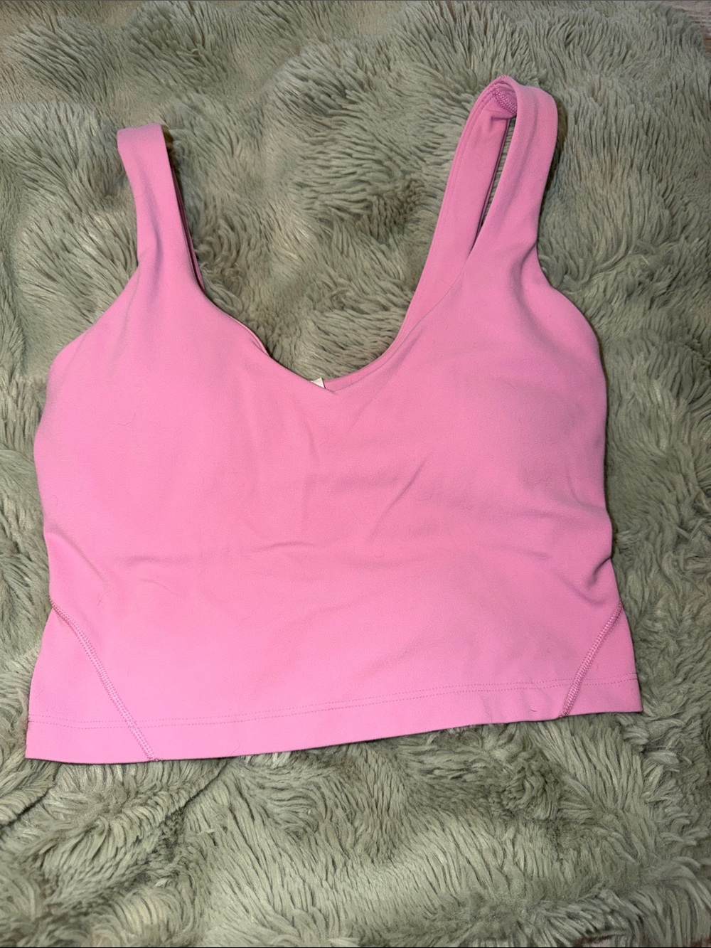 lululemon athletica Pink Crop Tank Top